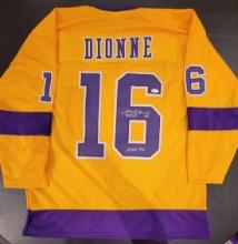 Marcel Dionne Los Angeles Kings Autographed Custom Hockey Jersey JSA W coa