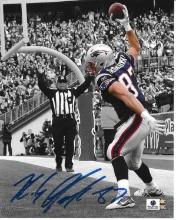 Rob Gronkowski New England Patriots Autographed 8x10 Photo GA coa