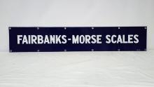Original Fairbanks-Morse Scales Porcelain Sign