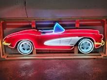 Custom Corvette Car Tin Neon Sign