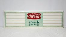 Original Coca-Cola Tin Menu Board