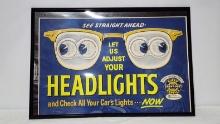 Original Chevrolet Headlight Framed Poster