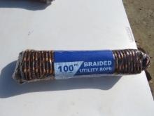 NEW 1100FT BRAIDED ROPE BROWN