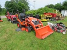 KUBOTA BX2380 WITH LA344 LOADER, BELLY MOWER, ROPS