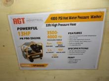 Agrotk HPW4000 Hot Water Pressure Washer, 4000 PSI, 13 Hp Gas Powered
