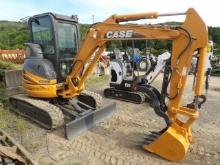 Case CX36B ZTS Mini Excavator w/ Hydraulic Thumb, Cab w/ Heat & AC, 2 Speed
