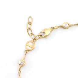 Plated 18KT Yellow Gold Diamond Bracelet