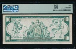 1914 $100 Kansas City FRN PMG 50