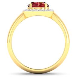 14KT Yellow Gold 2.3ct Ruby and Diamond Ring