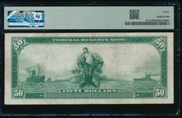 1914 $50 Red Seal New York FRN PMG 30