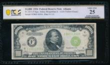 1934 $1000 Atlanta FRN PCGS 25