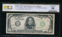 1934 $1000 Chicago FRN PCGS 30