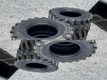 New Set Of (4) 12-16.5 SKS9 Skid Loader Tires