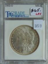 1902-O Morgan Dollar Tru Grade MS62.