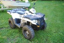 **R** 2014 Polaris Sportsman EFT 570 4-wheeler, 4WD, bought new, shows 192 hours and 898 miles, runs