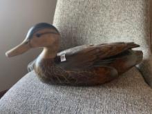 Tom Taber Ducks Unlimited Special Edition Duck Decoy-Head has been glue repaired