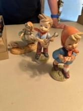 Various painted figurines