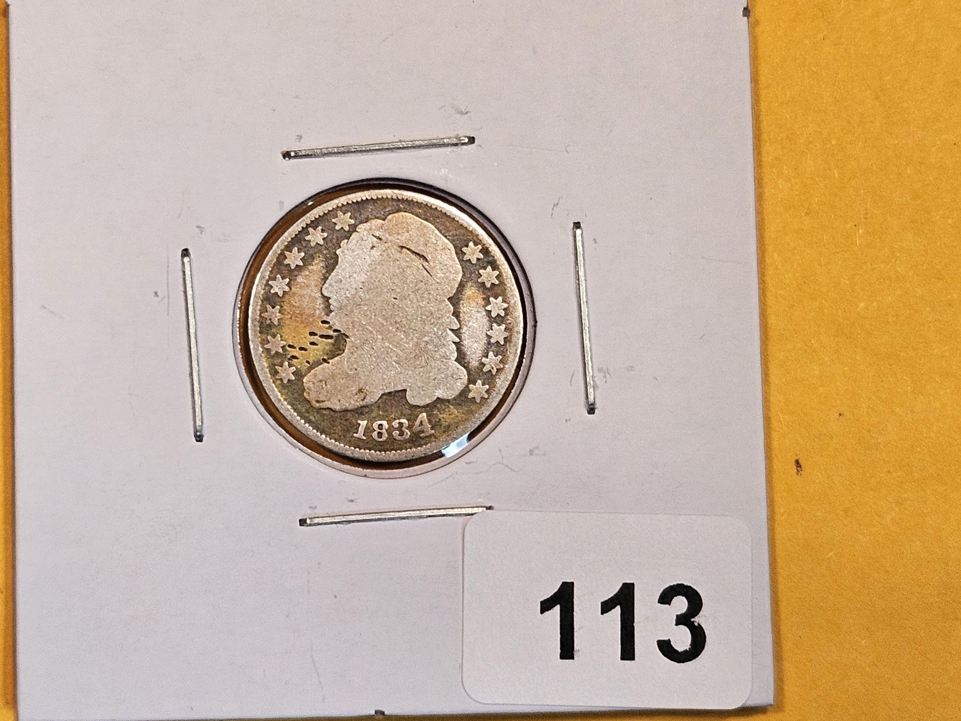 1834 Capped Bust Dime