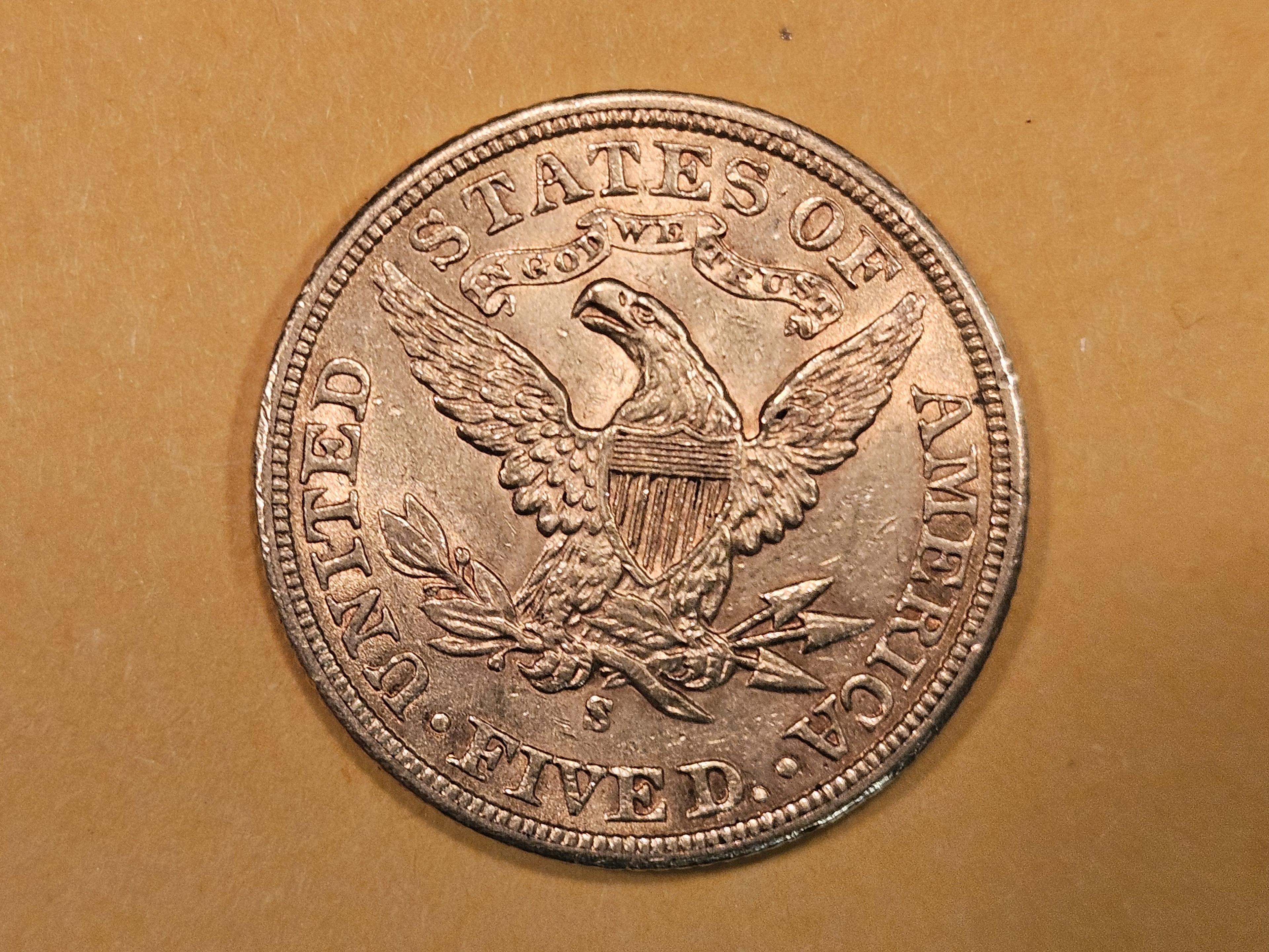 GOLD! Brilliant AU-BU 1903-S Gold Liberty Head Five Dollars