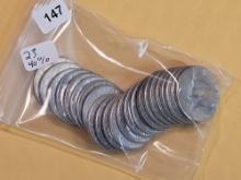 Twenty-Three (23) silver Kennedy Half Dollars