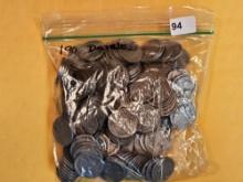 One Hundred ninety Buffalo Nickels