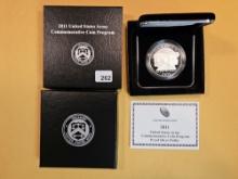 2011 Proof Deep Cameo U.S. Army Commemorative silver Dollar