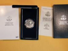 1991 Proof Deep Cameo Korean War Commemorative silver Dollar