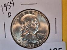 1954-D Franklin Silver Half Dollar