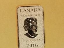 GOLD! 2016 Canada Gold Twenty-Five dollars