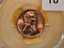 GEM! PCGS 1954-S Wheat Cent in Mint State 66 RED