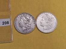 1878-S and 1921 Morgan Dollars