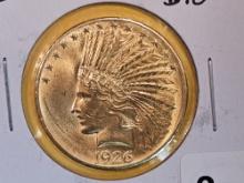 GOLD! Brilliant AU-BU 1926 Indian Ten Dollars