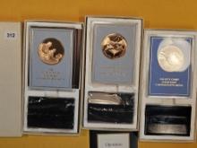 Three GEM Proof Bronze Medals