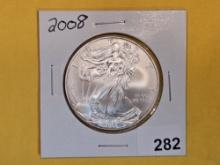 GEM Brilliant Uncirculated 2008 American Silver Eagle