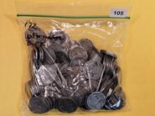 One hundred seventy-two Buffalo Nickels