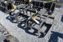 2024 MID-STATE 78'' DOUBLE CYLINDER E-SERIES ROOT GRAPPLE SKID STEER ATTACHMENT