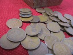 Unsorted Wheat Pennies-Lot of 54