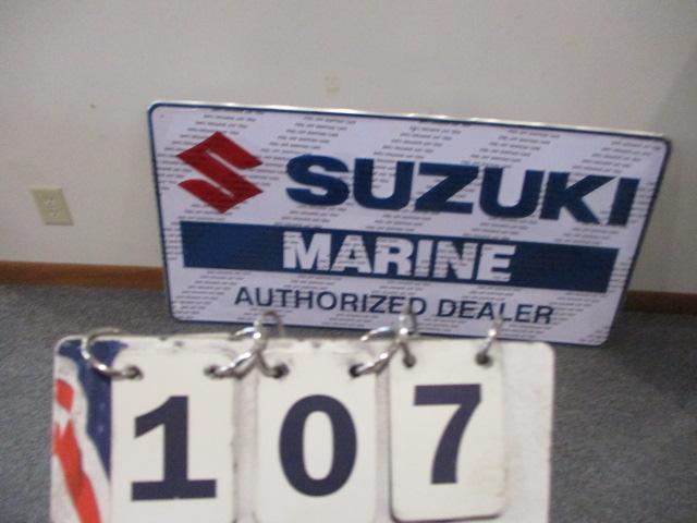 NOS Suzuki Marine Sales & Service Advertising Sign