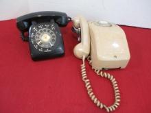 Pair of Rotary Dial Telephones
