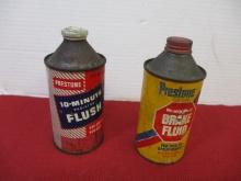 Pair of Cone top Advertising Cans