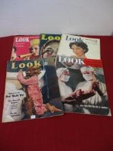 1930's-1950s' Look Magazines-5 Issues