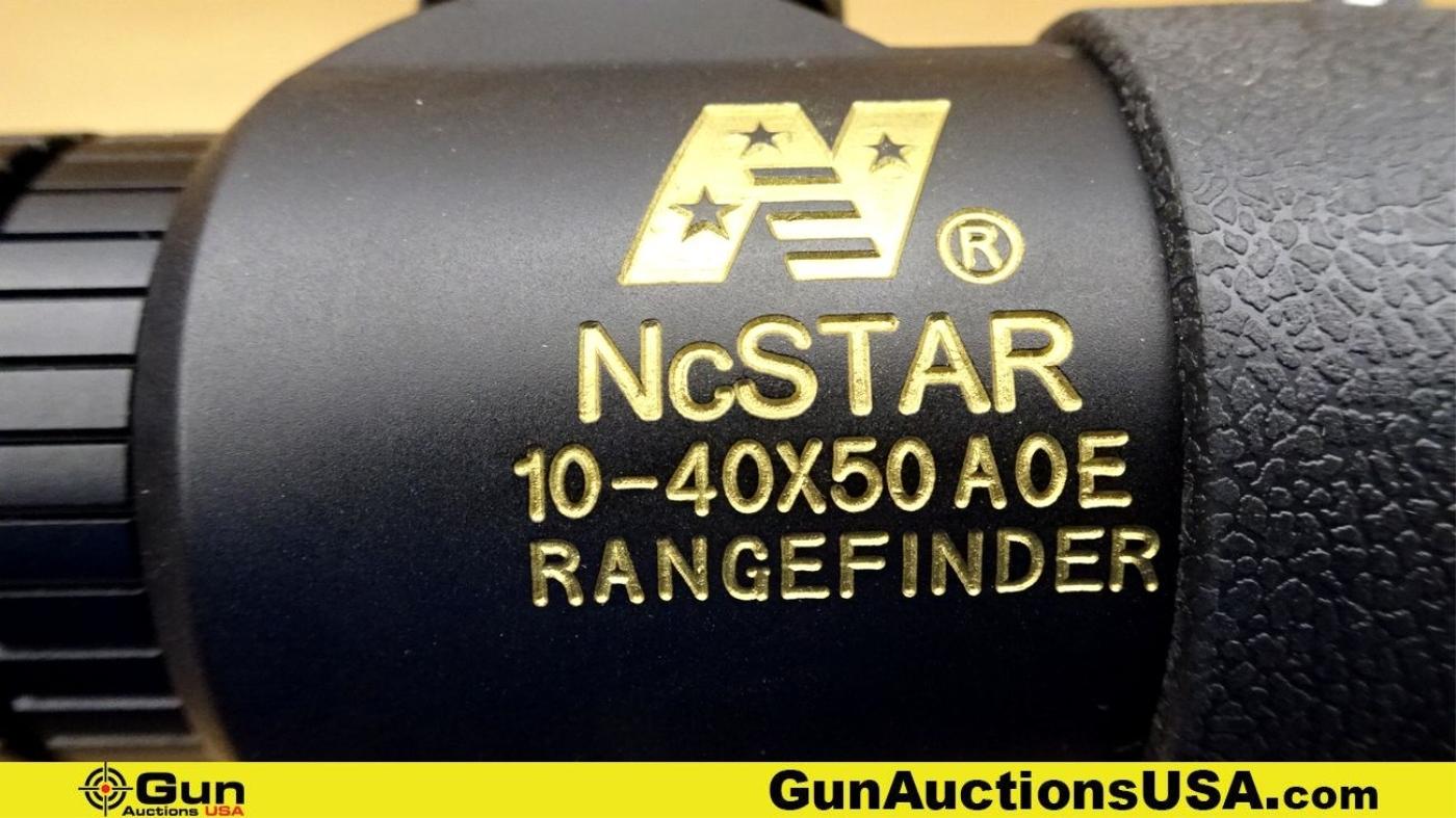 Nc Star RANGEFINDER Scope. NEW in Box. 10-40x50 AOE, Illuminated Scope with Rings. . (70717)