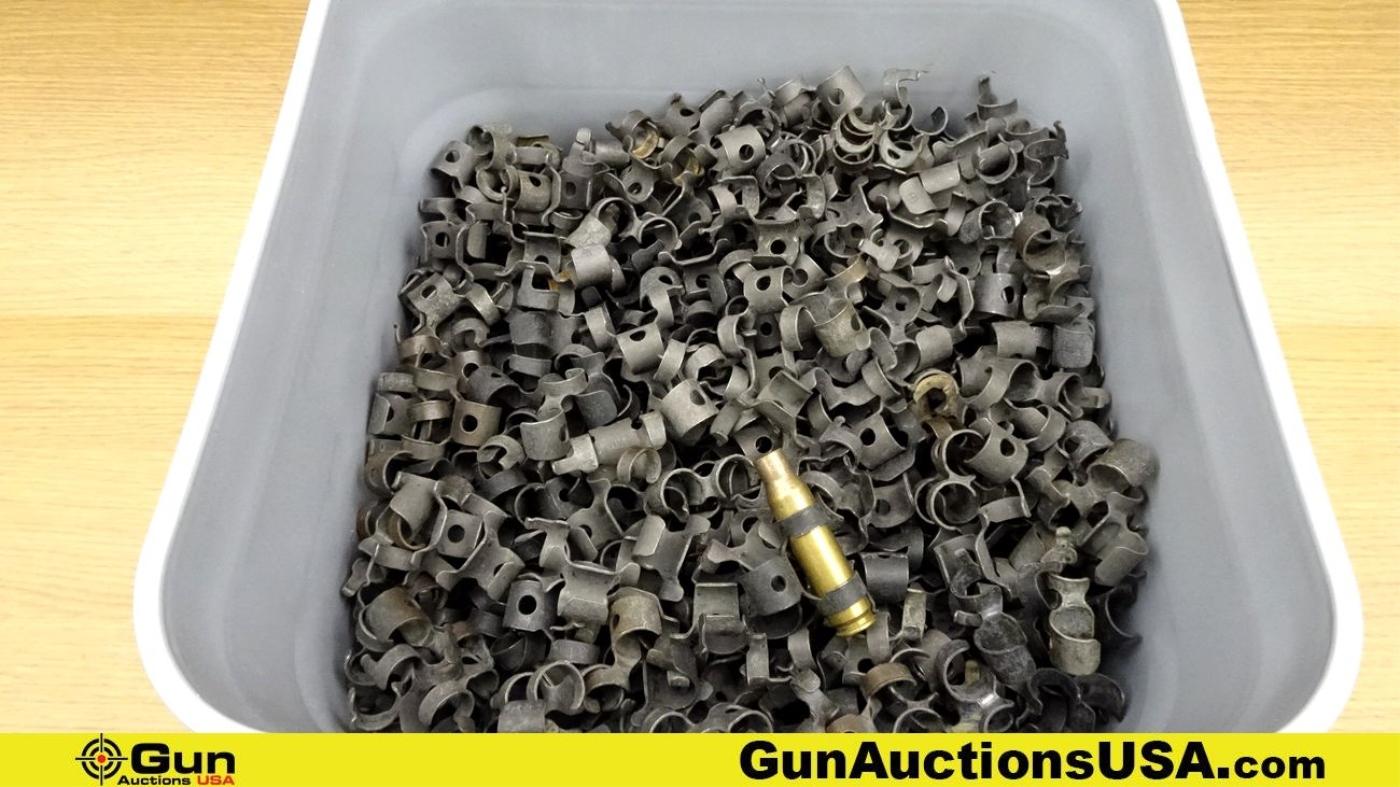 .30 Caliber Links. Approx 2300, 30 caliber Links in a Plastic Bucket. . (70701)
