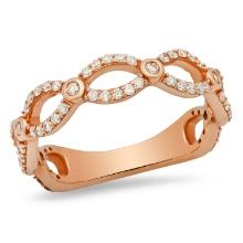 18K Rose Gold Setting with 0.54ct Diamond Ladies Ring