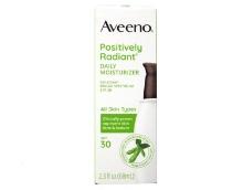 Aveeno Positively Radiant Daily Face Moisturizer, Broad Spectrum, SPF 30, 2.3 Fl. Oz., Retail $18.50