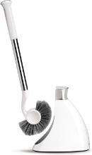 Simplehuman Toilet Brush with Caddy, Stainless Steel, White, Retail $25.00