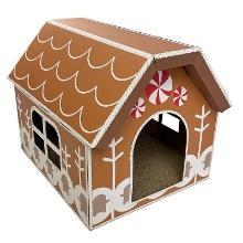 Meow Gingerbread House Cat Scratcher House, Retail $24.99