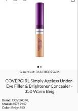 Covergirl Simply Ageless Under-Eye Concealer, 350 Warm Beige, Retail $15.00