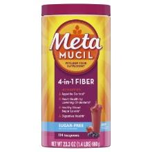 Metamucil 4-in-1 Psyllium Fiber Sugar-Free Powder, Berry, 114 Servings - 114DOSE, Retail $28.99