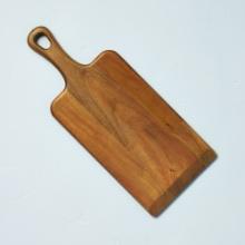 Beveled Wood Paddle Serve Board, Brown 